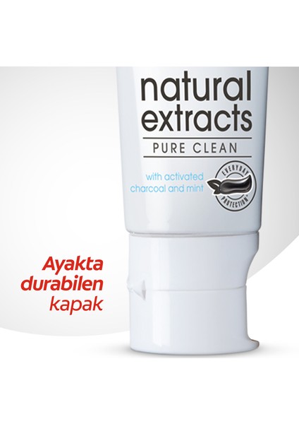 Natural Extracts Aktif Karbon ve Nane Saf Temizlik Diş Macunu 75 ml