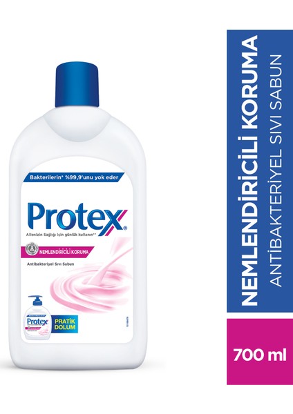 Nemlendiricili Antibakteriyel Sıvı Sabun 700 Ml