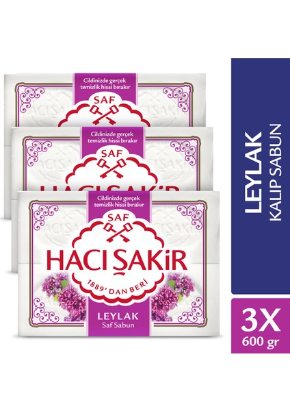 Leylak Saf Kalıp Sabun 4x150 gr x 3 Adet