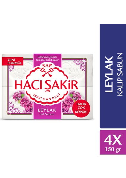 Hacı Şakir Leylak Kalıp Sabun 4x150 gr