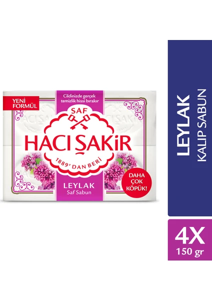 Hacı Şakir Leylak Kalıp Sabun 4x150 gr