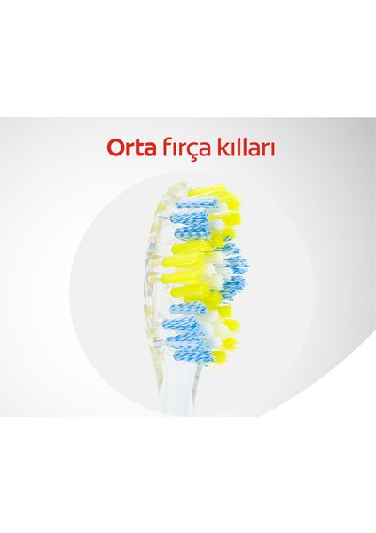 Twister Diş Fırçası Orta 2+1, Spiral Fırça Kılları İle Derin modelleri