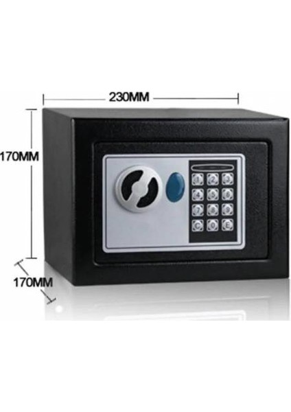 Original Korumalı Elektronik Para Kasası Siyah 3 mm