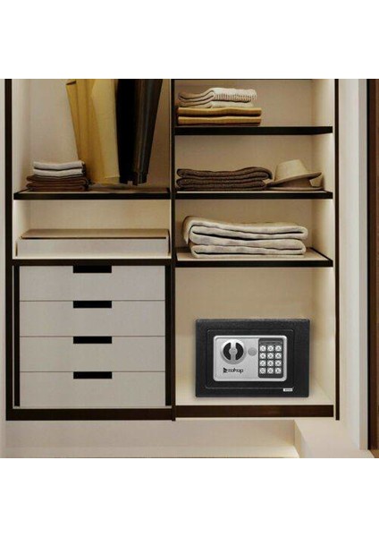 Original Korumalı Elektronik Para Kasası Siyah 3 mm