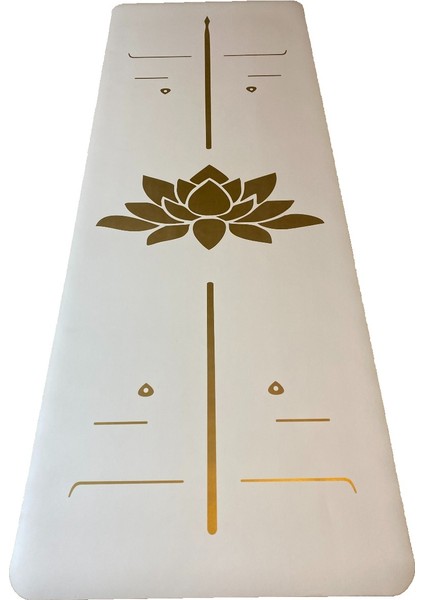 Rubber Yoga/pilates Mat Golden Line 4 Mm. Lotus Beyaz fiyatları