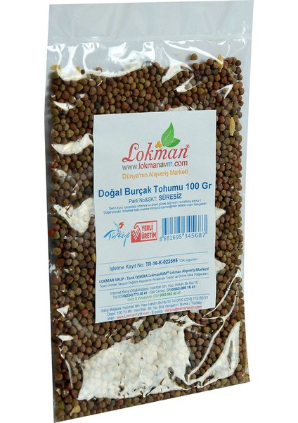 Doğal Burçak Tohumu 100 gr Paket