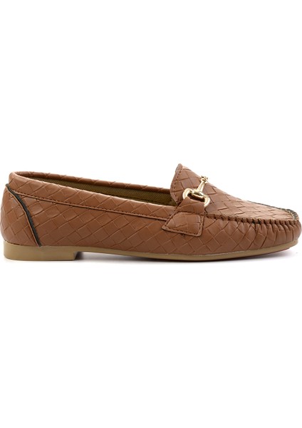 Taba Örgü Kadın Loafer K01542030710