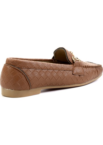 Taba Örgü Kadın Loafer K01542030710