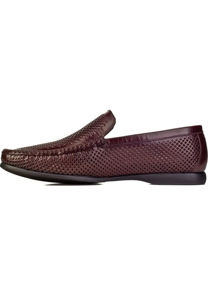 Erkek Lazer Detaylı Loafer Günlük Ayakkabı 167M058F Kahve