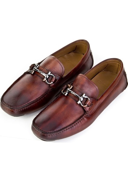 Erkek Toka Detaylı Loafer (Driving Shoes) Günlük Ayakkabı 347M472 Kahve