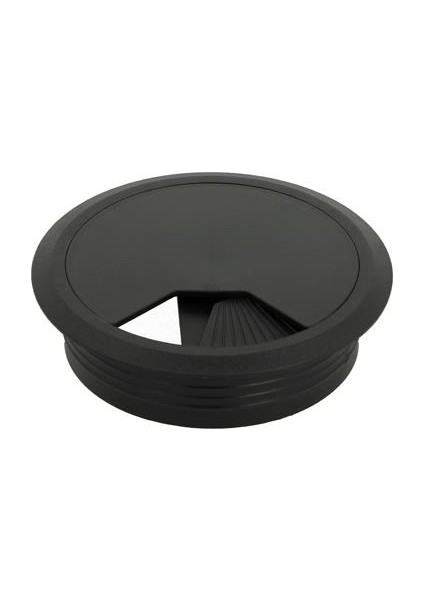 Kablo Kapağı Seti, Yaylı Kapaklı, Siyah Çap 80 Mm.