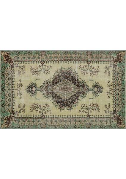 Klasik Modern Vintage Eskitme Halı 174 x 272 cm 7572