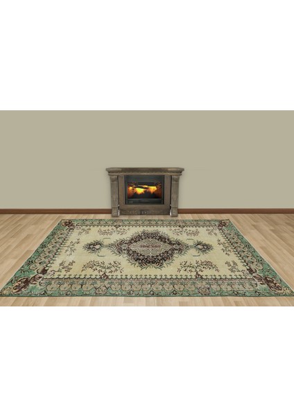 Klasik Modern Vintage Eskitme Halı 174 x 272 cm 7572 fırsatları