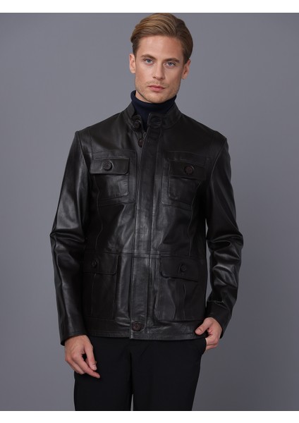 Erkek Deri Ceket - Safari modelleri
