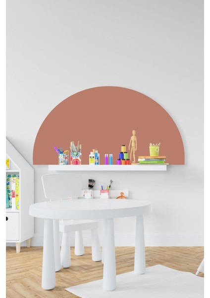 Bohem Açık Kahve Yarım Daire Çocuk Bebek Odası STICKER(50X100CM)