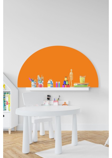 Bohem Tarzı Turuncu Yarım Daire Çocuk Bebek Odası STICKER(50X100CM)