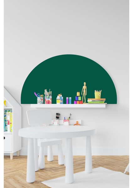 Bohem Koyu Yeşil Yarım Daire Çocuk Bebek Odası STICKER(50X100CM)