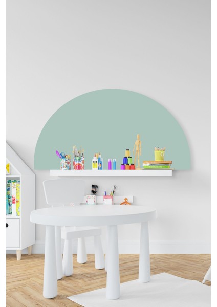 Bohem Su Yeşili Yarım Daire Çocuk Bebek Odası Sticker (50X100 Cm)