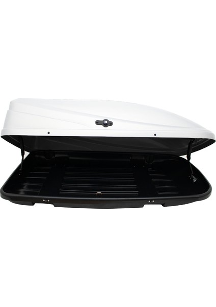 Universal Araç Üstü Port Bagaj Bavul Tabut Akrilik Abs Parlak Beyaz 390 Litre 153X82X38CM