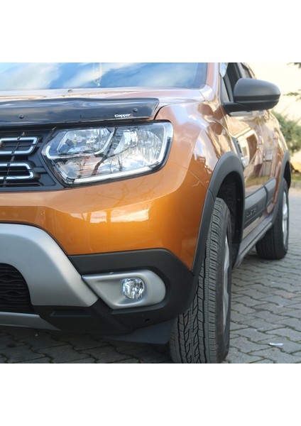 Dacia Duster Sis Farı Çerçevesi Mat Gri 2 Parça 2018->