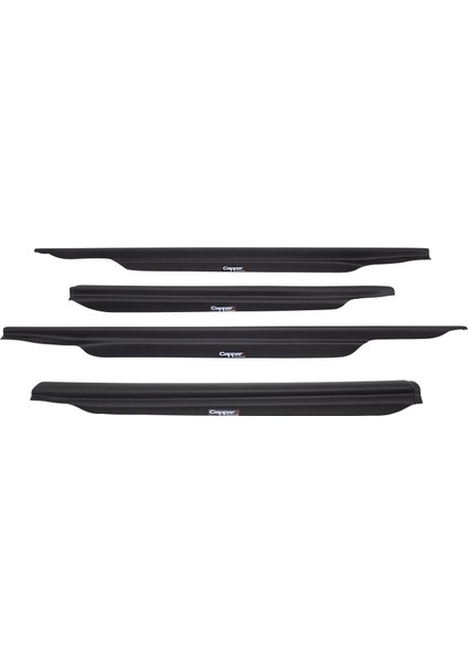 Volkswagen Caddy Yan Kapı Alt Çıtası Akrilik (Abs) 4 Parça Piano Black 2015-2020