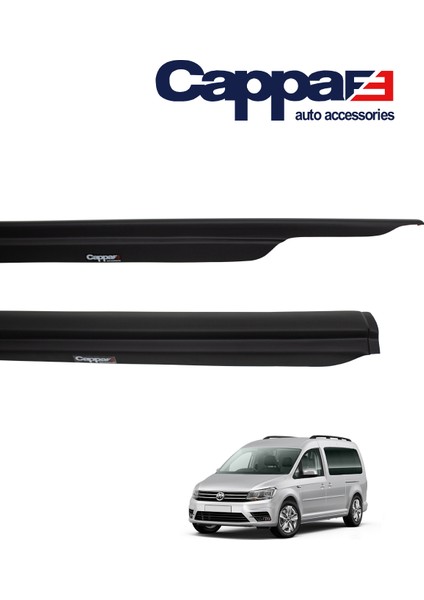 Volkswagen Caddy Yan Kapı Alt Çıtası Akrilik (Abs) 4 Parça Piano Black 2015-2020
