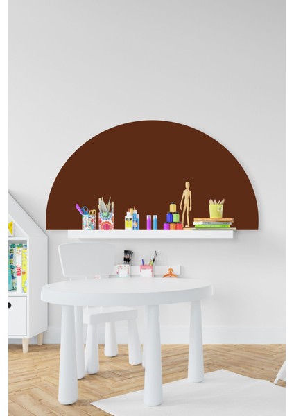 Bohem Koyu Kahve Yarım Daire Çocuk Bebek Odası STICKER(50X100CM)