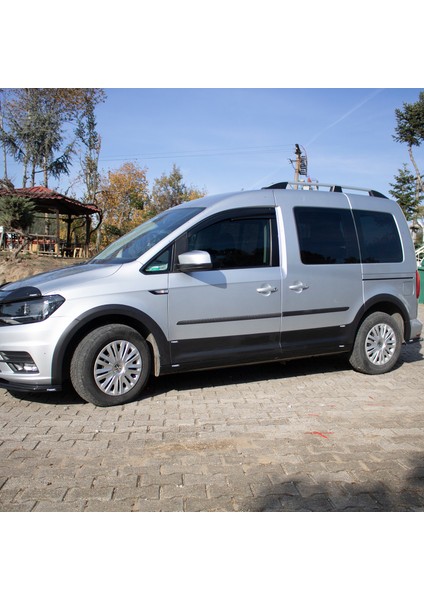 Volkswagen Caddy Dodik Seti Uv Katkılı Abs U.ş. Çift Sürgülü Mat Siyah 12 Parça 2015-2020