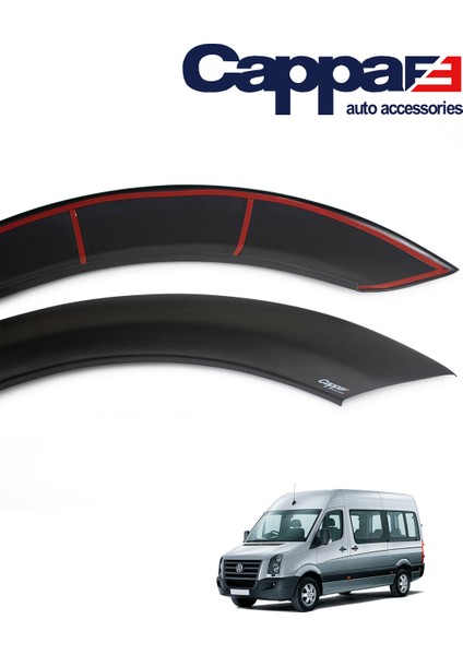 Volkswagen Crafter Çamurluk Dodik Seti Uv Katkılı Abs Mat Siyah 4 Parça 2006-2012