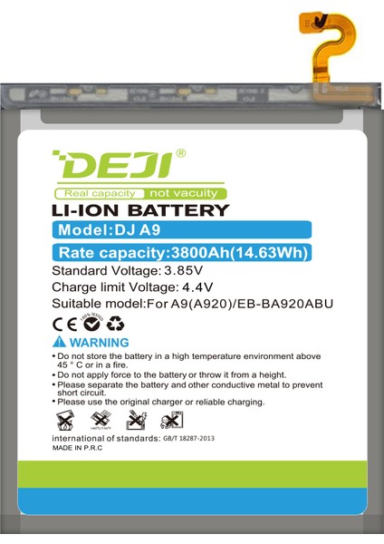 Samsung Galaxy A9 (2018) Uyumlu Mucize Batarya Eb-ba920abu