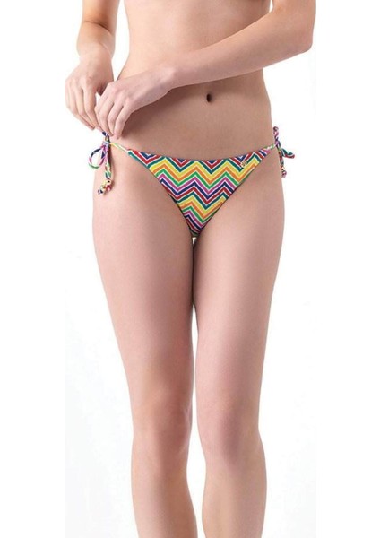 Zigzag Desenli Bikini Altı