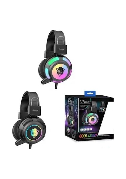 V8 Rgb Oyuncu Kulaklığı Siyah