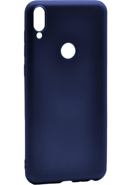 Asus Zenfone Max Pro M1 Kılıf Mat Renkli Esnek Silikon Lacivert Renk Prm