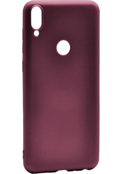 Asus Zenfone Max Pro M1 Kılıf Mat Renkli Esnek Silikon Mürdüm Renk Prm