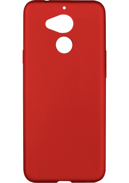 General Mobile Gm8 Kılıf Mat Renkli Esnek Silikon Kırmızı Renk Prm