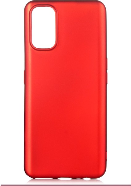 Realme 7 Pro Kılıf Mat Renkli Esnek Silikon Kırmızı Renk Prm