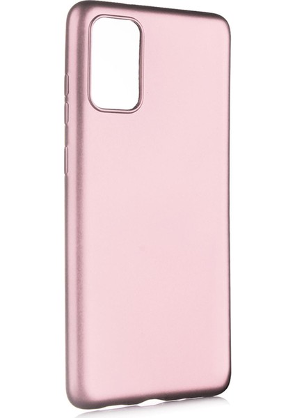 Samsung Galaxy S20 Fe Kılıf Mat Renkli Esnek Silikon Rosegold Renk Prm