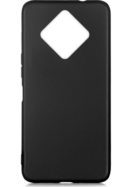 Infinix Zero 8 Kılıf Mat Renkli Esnek Silikon Siyah Renk Prm