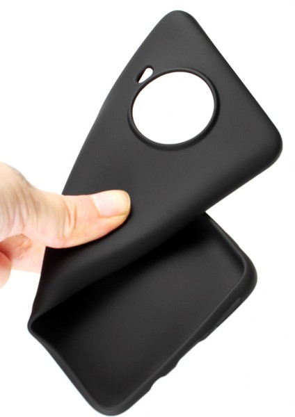 Infinix Zero 8 Kılıf Mat Renkli Esnek Silikon Siyah Renk Prm