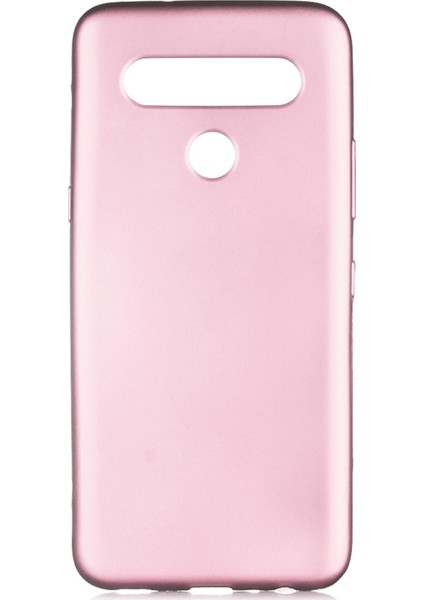 Lg K61 Kılıf Mat Renkli Esnek Silikon Rosegold Renk Prm