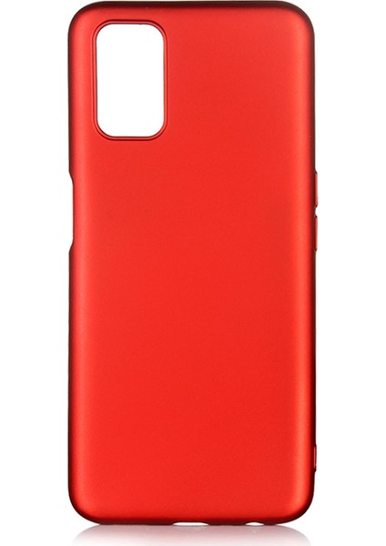 Oppo A72 Kılıf Mat Renkli Esnek Silikon Kırmızı Renk Prm