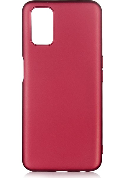 Oppo A72 Kılıf Mat Renkli Esnek Silikon Mürdüm Renk Prm