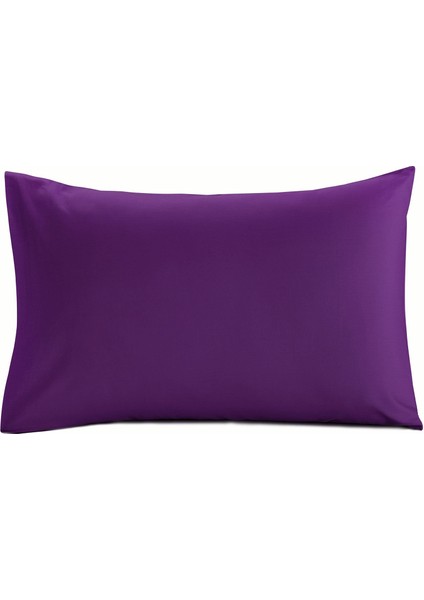 2'li Yastık Kılıfı 50 x 70 cm +20 cm Kapaklı Mor