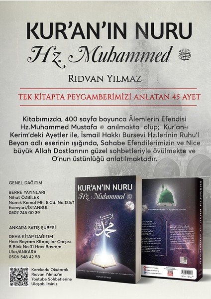 Kur’an’ın Nuru Hz. Muhammed- Rıdvan YILMAZ ( 2.Baskı 2023)