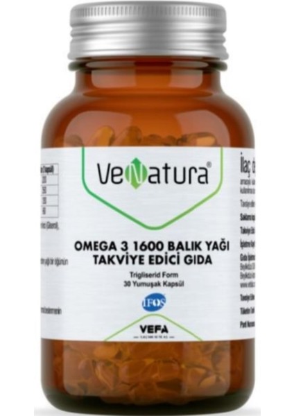 Balık Yağı 1600 Mg 30 Kapsul