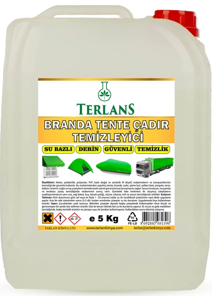 Terlans Branda Tente ve Çadır Temizleyici Su Bazlı 5 kg