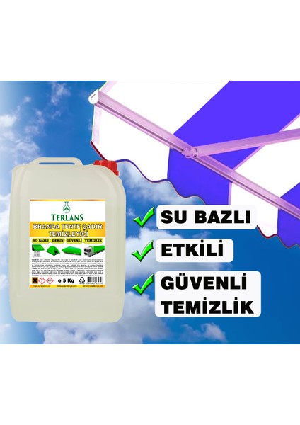 Terlans Branda Tente ve Çadır Temizleyici Su Bazlı 5 kg