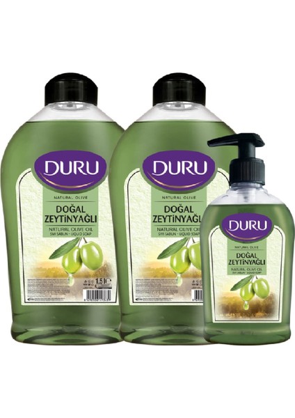 Sıvı Sabun 1,5 Lt Doğal Zeytinayğı + 300 ml