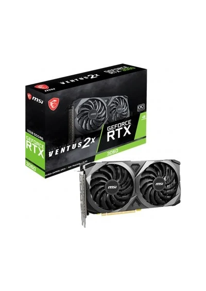 GeForce RTX 3060 Ventus 2x OC 12GB 192Bit GDDR6 PCI-Express X16 Ekran Kartı (GeForce RTX 3060 Ventus 2x 12G OC)