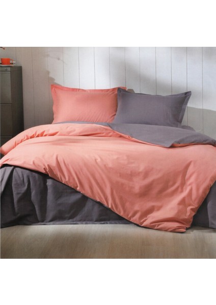 - Colormix Kiremit Tek Kişilik Pamuklu Nevresim Takımı